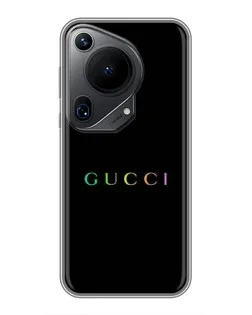 Чехол для Huawei Pura 70 Ultra с картинкой «Gucci — неоновый минимализм» Чехол для Huawei Pura 70 Ultra с картинкой «Gucci — неоновый минимализм»