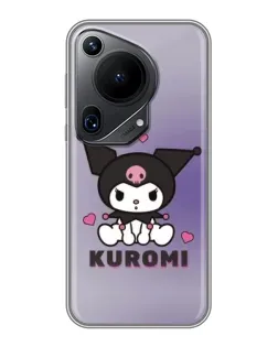 Чехол для Huawei Pura 70 Ultra с картинкой «Kuromi — фиолетовый арт»