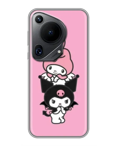 Чехол для Huawei Pura 70 Ultra с картинкой «My Melody и Kuromi»