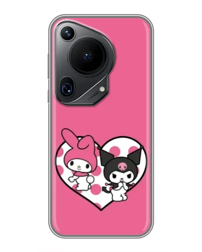 Чехол для Huawei Pura 70 Ultra с картинкой «Kuromi и My Melody»
