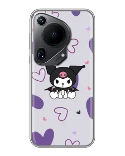 Чехол для Huawei Pura 70 Ultra с картинкой «Kuromi и лавандовые сердца»
