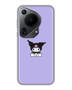 Чехол для Huawei Pura 70 Ultra с картинкой «Kuromi — фиолетовый минимализм»