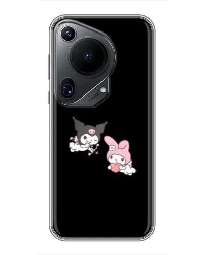 Чехол для Huawei Pura 70 Ultra с картинкой «My Melody и Kuromi»