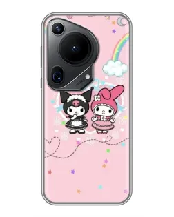 Чехол для Huawei Pura 70 Ultra с картинкой «My Melody и Kuromi»