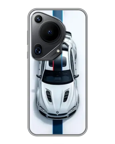 Чехол для Huawei Pura 70 Ultra с картинкой «Вид сверху — BMW M»