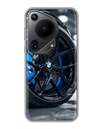 Чехол для Huawei Pura 70 Ultra с картинкой «Колесо BMW вблизи»