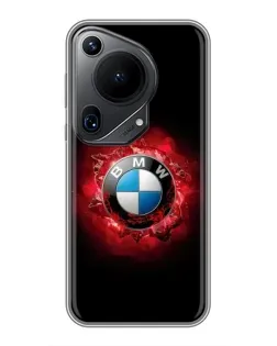 Чехол для Huawei Pura 70 Ultra с картинкой «Логотип BMW — вспышка»