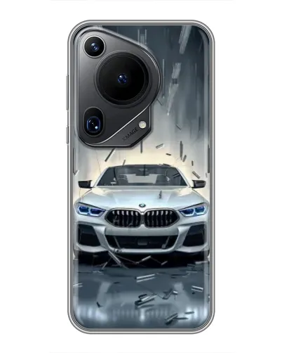 Чехол для Huawei Pura 70 Ultra с картинкой «BMW в свете фар»