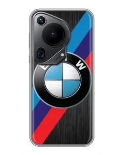 Чехол для Huawei Pura 70 Ultra с картинкой «BMW M-stripes стиль»