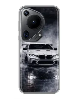 Чехол для Huawei Pura 70 Ultra с картинкой «BMW сквозь туман»