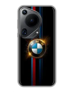 Чехол для Huawei Pura 70 Ultra с картинкой «BMW M-Power неон»