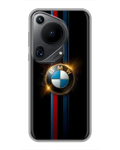 Чехол для Huawei Pura 70 Ultra с картинкой «BMW M-Power неон»