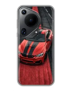 Чехол для Huawei Pura 70 Ultra с картинкой «BMW на красной дорожке»