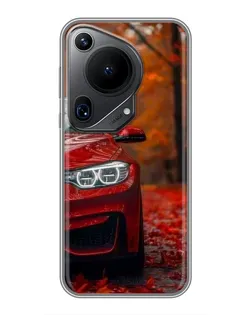 Чехол для Huawei Pura 70 Ultra с картинкой «Осенняя BMW M4»