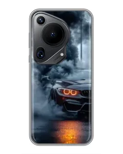 Чехол для Huawei Pura 70 Ultra с картинкой «BMW M-Power — абстракция»