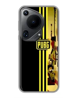 Чехол для Huawei Pura 70 Ultra с картинкой «PUBG — камуфляжный шлем»