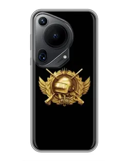 Чехол для Huawei Pura 70 Ultra с картинкой «PUBG — оранжевый градиент»