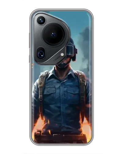 Чехол для Huawei Pura 70 Ultra с картинкой «PUBG — реалистичный герой»