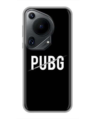 Чехол для Huawei Pura 70 Ultra с картинкой «PUBG — белый логотип»