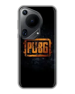 Чехол для Huawei Pura 70 Ultra с картинкой «PUBG — золотой логотип»