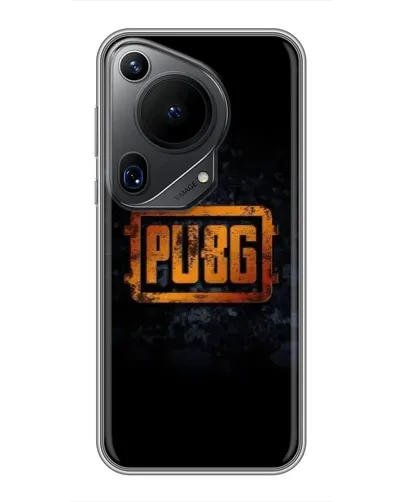 Чехол для Huawei Pura 70 Ultra с картинкой «PUBG — золотой логотип»