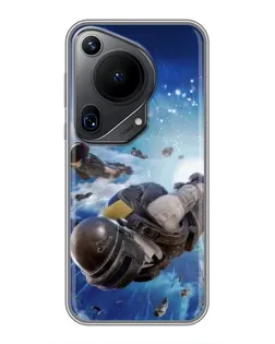 Чехол для Huawei Pura 70 Ultra с картинкой «Десант PUBG — прыжок»