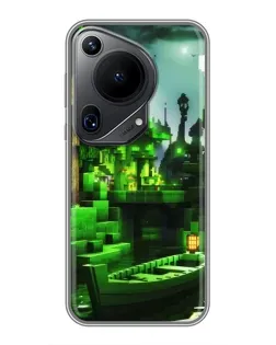 Чохол для Huawei Pura 70 Ultra з картинкою «Minecraft лісовий пейзаж»