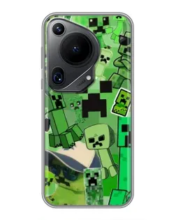 Чохол для Huawei Pura 70 Ultra з картинкою «Кріпери Minecraft»