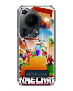 Чохол для Huawei Pura 70 Ultra з картинкою «Minecraft герої гри»