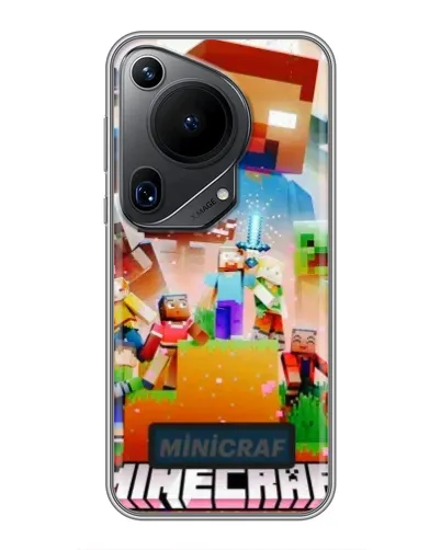 Чохол для Huawei Pura 70 Ultra з картинкою «Minecraft герої гри» Чохол для Huawei Pura 70 Ultra з картинкою «Minecraft герої гри»