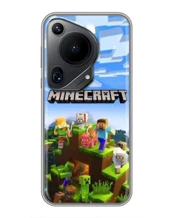 Чохол для Huawei Pura 70 Ultra з картинкою «Minecraft класичний світ»