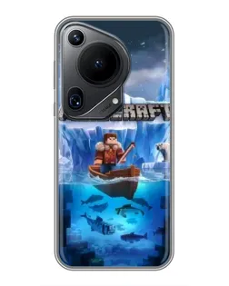 Чохол для Huawei Pura 70 Ultra з картинкою «Minecraft льодянийсвіт»