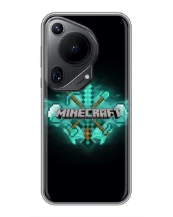 Чохол для Huawei Pura 70 Ultra з картинкою «Minecraft Diamond лого»