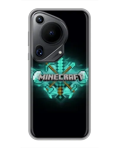 Чохол для Huawei Pura 70 Ultra з картинкою «Minecraft Diamond лого» Чохол для Huawei Pura 70 Ultra з картинкою «Minecraft Diamond лого»