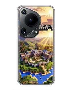 Чохол для Huawei Pura 70 Ultra з картинкою «Minecraft панорама»