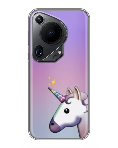 Чехол для Huawei Pura 70 Ultra с картинкой «Единорог градиент»