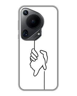 Чехол для Huawei Pura 70 Ultra с картинкой «Рука держит» Чехол для Huawei Pura 70 Ultra с картинкой «Рука держит»
