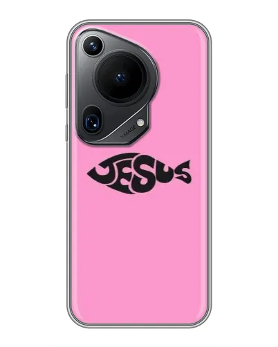 Чохол для Huawei Pura 70 Ultra з картинкою «Рожевий символ Jesus»