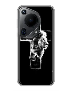 Чехол для Huawei Pura 70 Ultra с картинкой «Сияющий крест Jesus»
