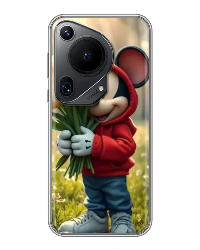 Чохол для Huawei Pura 70 Ultra з картинкою «Міккі з тюльпанами»