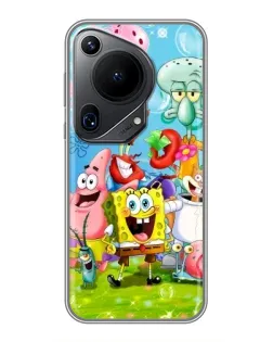 Чехол для Huawei Pura 70 Ultra с картинкой «Губка Боб и друзья»