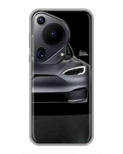 Чехол для Huawei Pura 70 Ultra с картинкой «Tesla Model S Look» Чехол для Huawei Pura 70 Ultra с картинкой «Tesla Model S Look»