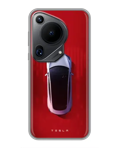 Чехол для Huawei Pura 70 Ultra с картинкой «Tesla Top View» Чехол для Huawei Pura 70 Ultra с картинкой «Tesla Top View»