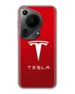 Чехол для Huawei Pura 70 Ultra с картинкой «Tesla Red Classic»