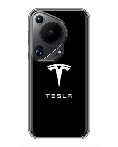 Чехол для Huawei Pura 70 Ultra с картинкой «Tesla White Logo» Чехол для Huawei Pura 70 Ultra с картинкой «Tesla White Logo»