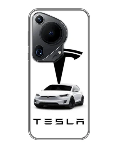 Чехол для Huawei Pura 70 Ultra с картинкой «Tesla White Style» Чехол для Huawei Pura 70 Ultra с картинкой «Tesla White Style»