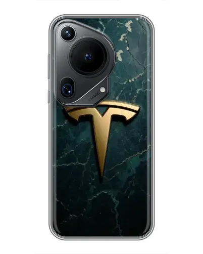 Чехол для Huawei Pura 70 Ultra с картинкой «Мраморная Tesla Gold» Чехол для Huawei Pura 70 Ultra с картинкой «Мраморная Tesla Gold»