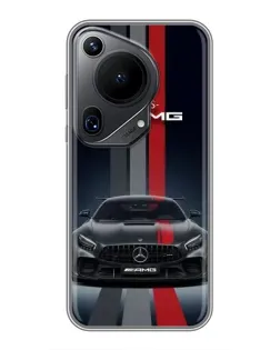 Чохол для Huawei Pura 70 Ultra з картинкою «Mercedes — білий карбон»