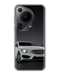 Чехол для Huawei Pura 70 Ultra с картинкой «Mercedes AMG GT Silver»