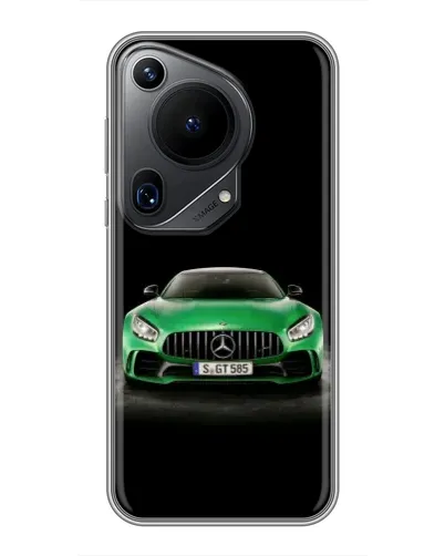 Чохол для Huawei Pura 70 Ultra з картинкою «Mercedes — неоновий лого» Чохол для Huawei Pura 70 Ultra з картинкою «Mercedes — неоновий лого»